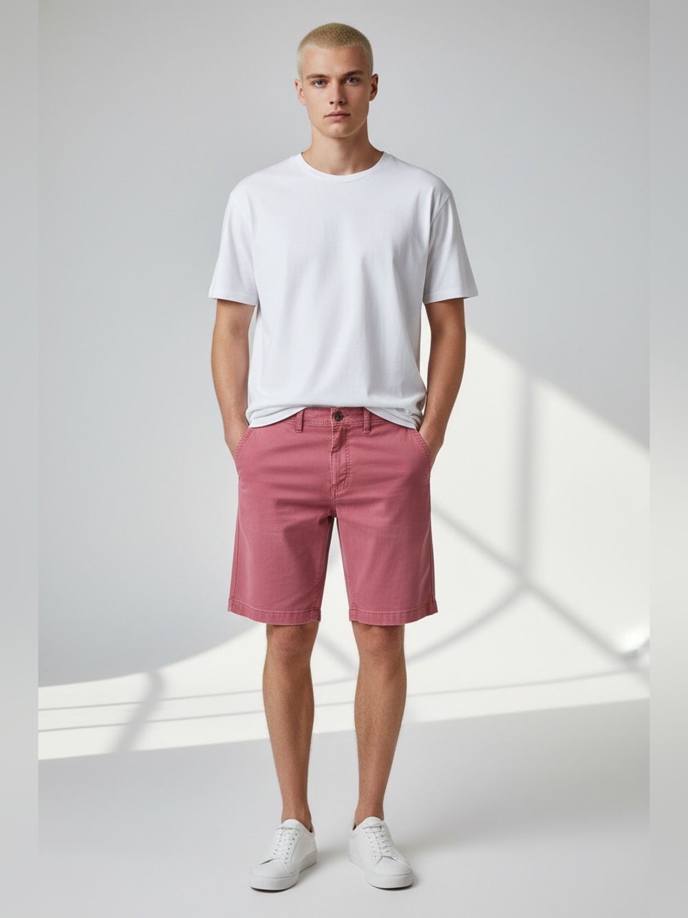 American Eagle Extreme Flex Men’s Size 33 Classic Fit Chino Shorts Salmon Pink